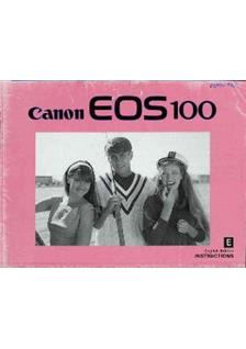 Canon EOS 100 manual. Camera Instructions.